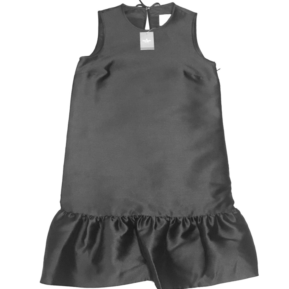 Kate Spade structured shift dress w ruffle hem NWT